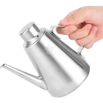 Dzbanek na olej ze stali nierdzewnej 460ml [13070000186]